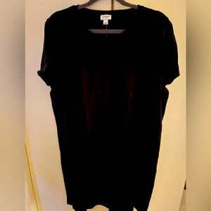 NWT J. Crew Black T-Shirt Dress